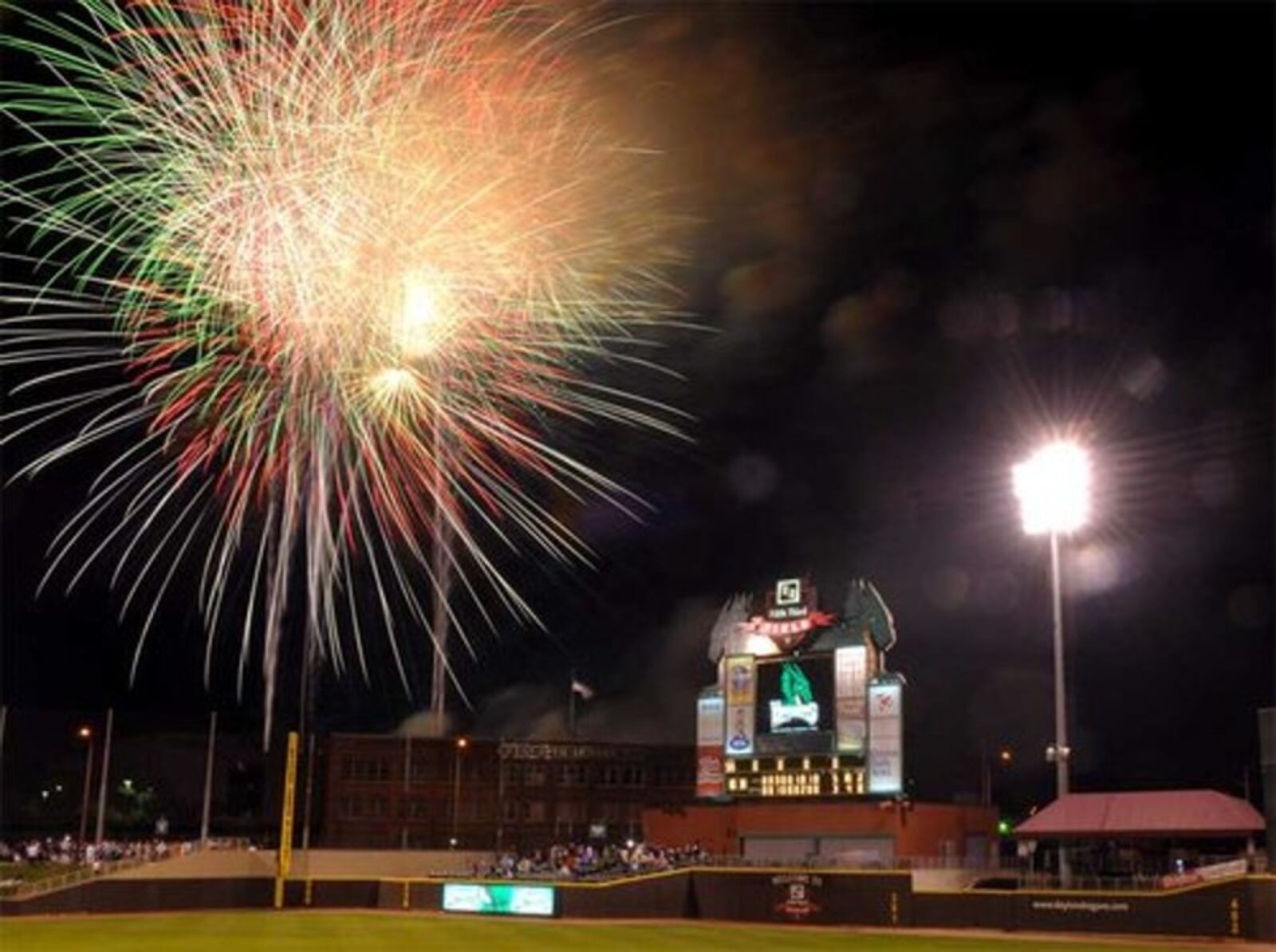 The Dayton Dragons have added a fireworks show after their July 4, 2018 game. (Contributed photo by Nick Falzerano)