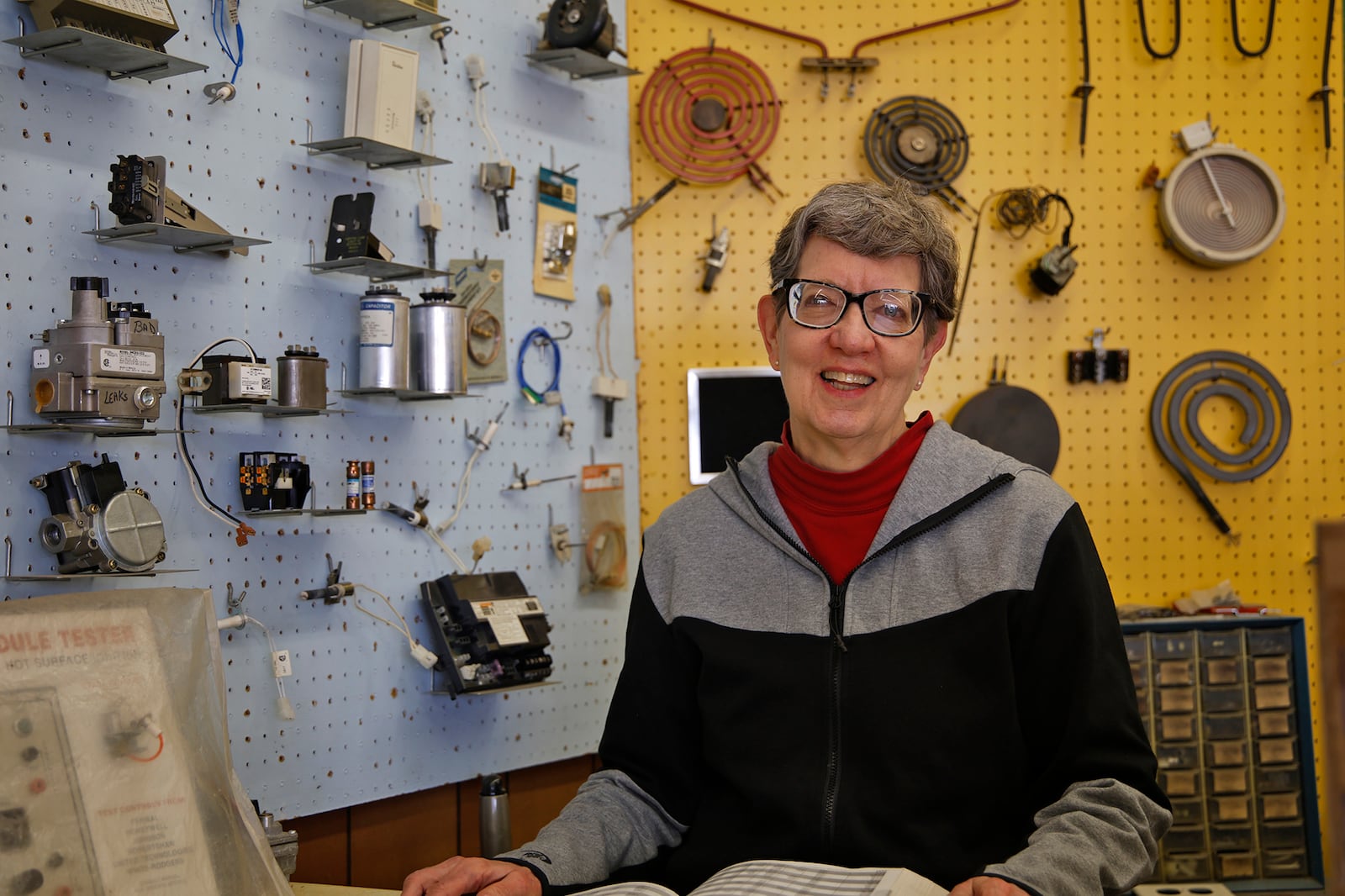 Bonnie Proper has been helping people as the face of Mr. Handy Appliance Parts Center for decades. BILL LACKEY/STAFF