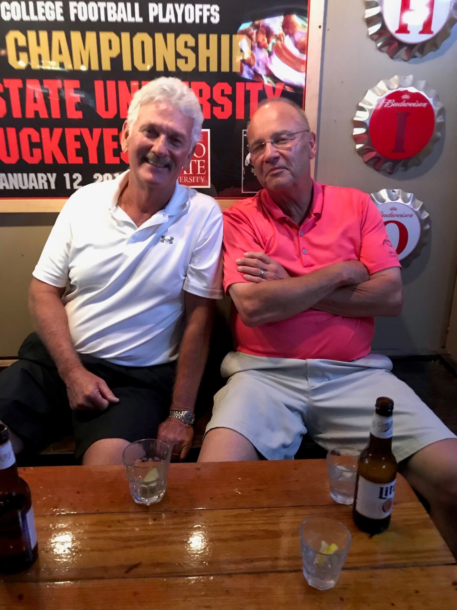 Bill Pollitt (right) with his best friend, Jeff Waltemathe. “We were brothers,” said Waltemathe. CONTRIBUTED