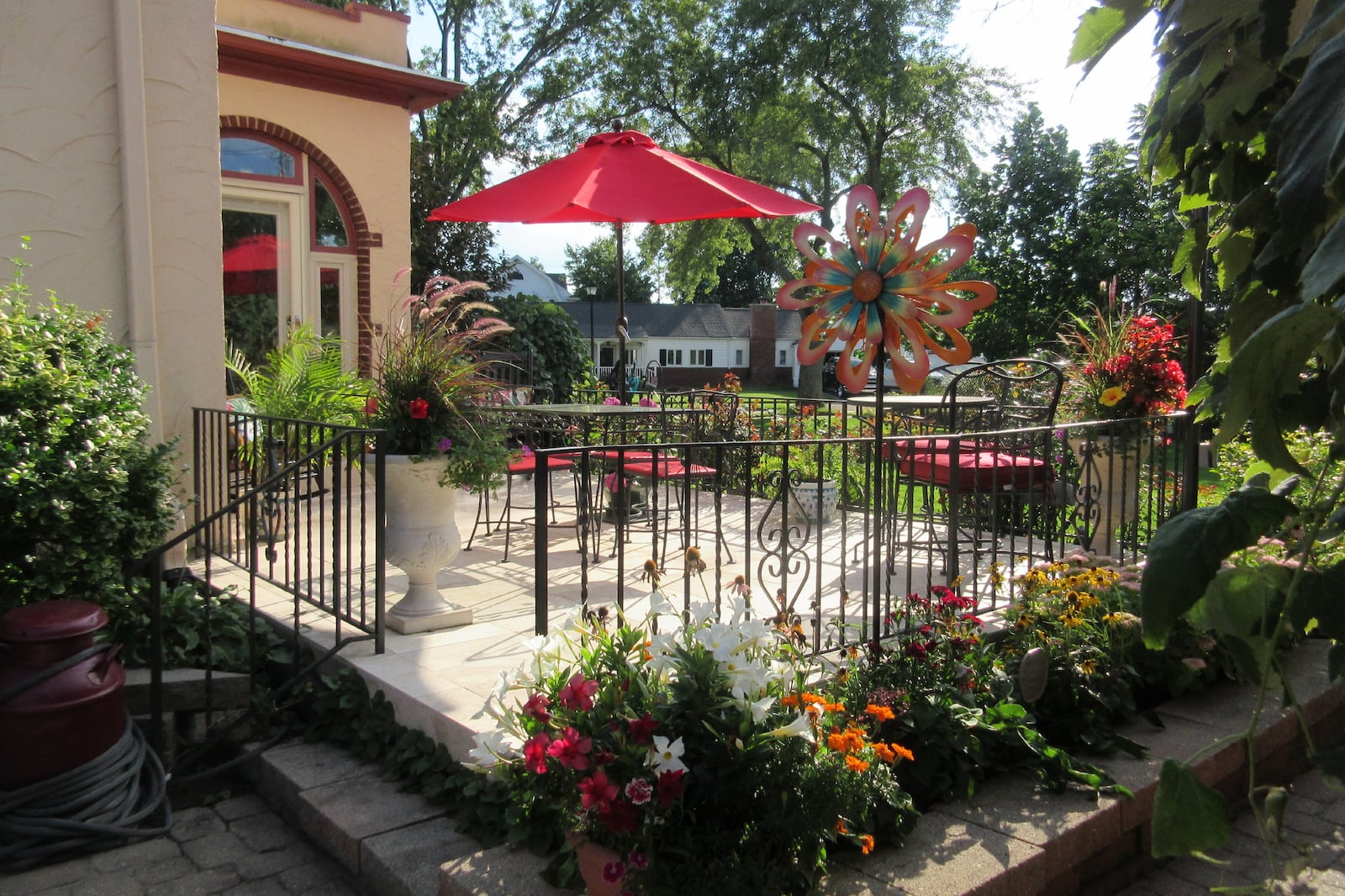 David and Kathy Johnson were named the Community Beautification Committee's 2023 Home of the Year winners for their property at 204 Ardmore Road in Springfield. Here is a backyard photo of one of the many patio areas around this 100-year-old home. Contributed