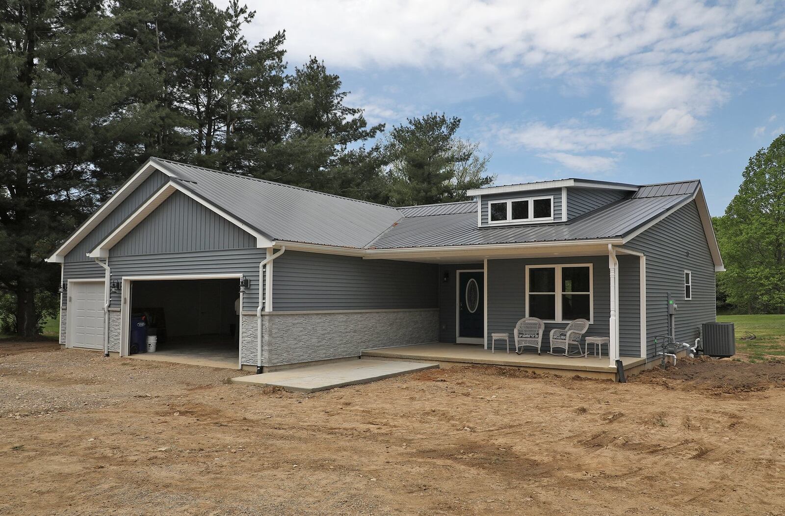 The exterior of the 2019 CTC project house. BILL LACKEY/STAFF