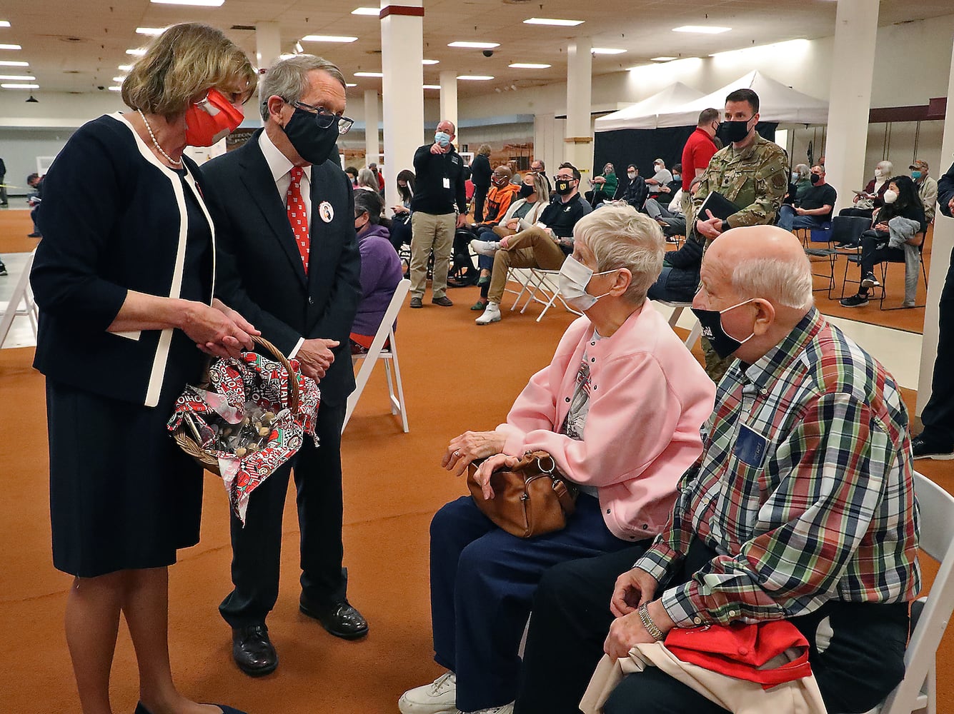 031221 DeWine Visits COVID Clinic SNS