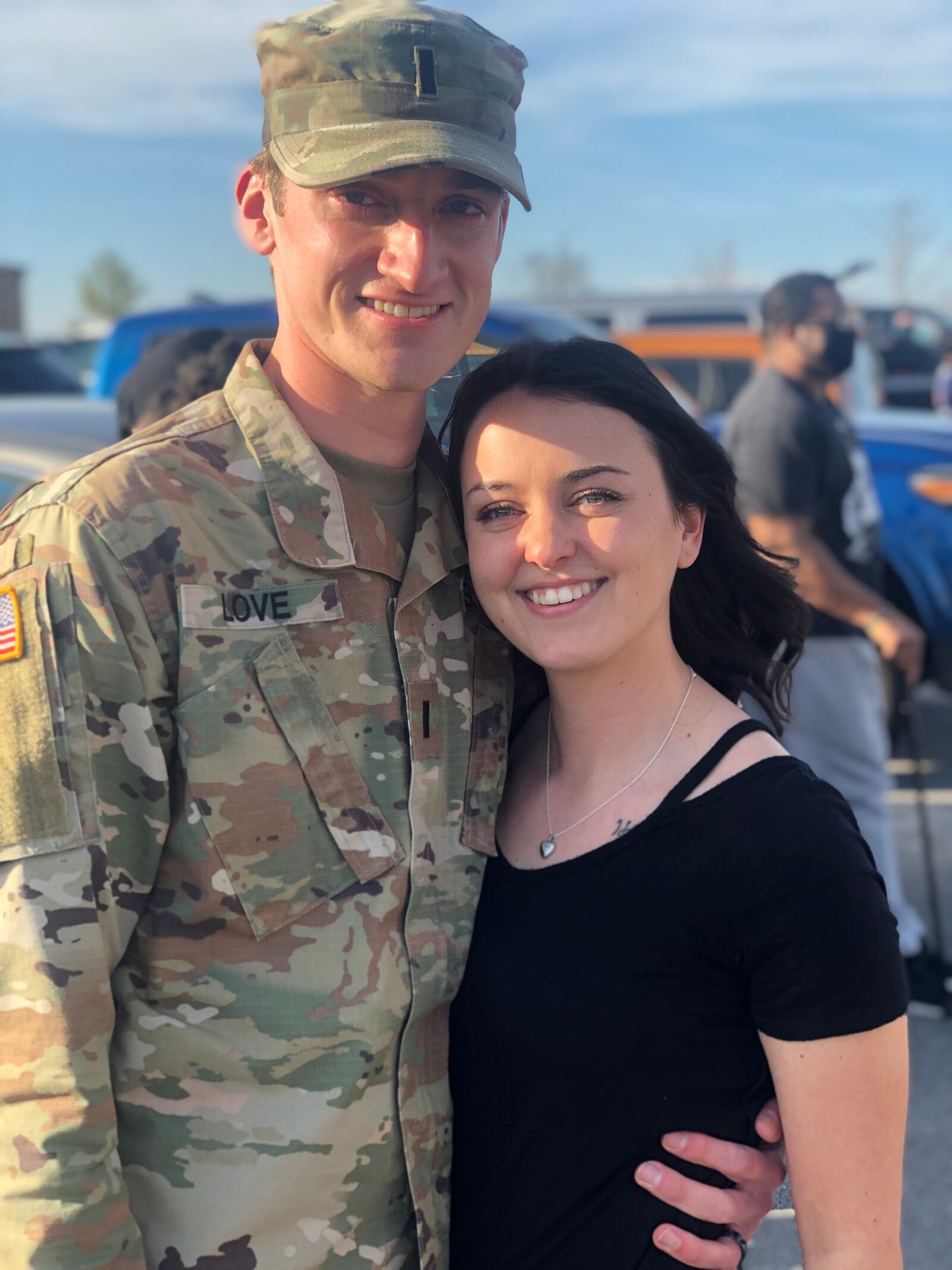 Cedarville University grads Addison and Mariah Love were deployed just 14 days after their wedding in Nov. 2019 and are reunited 15 months later.