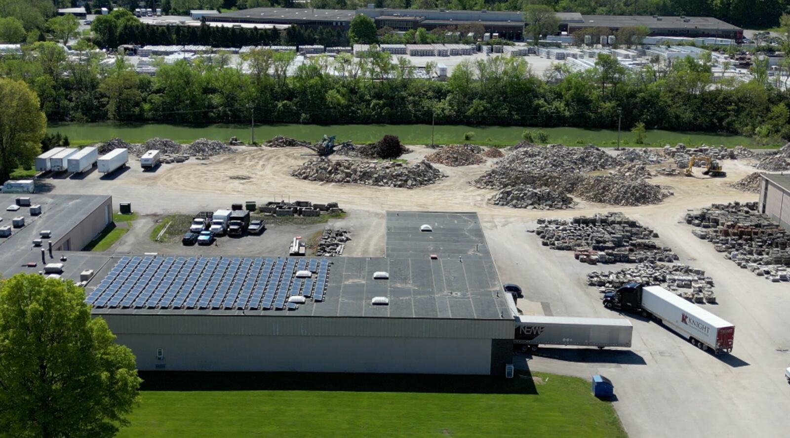 Cleanup hasn't started yet at the Evans facility on Broadwell Road near Newtown. MADDY SCHMIDT/WCPO