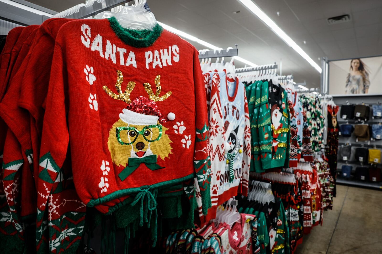 The Beavercreek Walmart are stocking their selves with Christmas items getting ready for the holidays. JIM NOELKER/STAFF