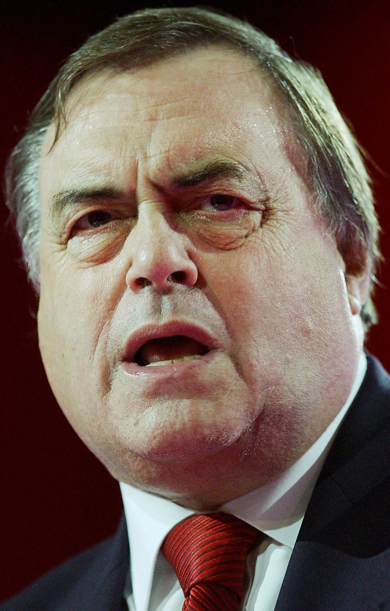 FILE -Britain's Deputy Prime Minister John Prescott during his closing speech, at the Labour Party annual Conference in Brighton, England, Sept. 30, 2004. (AP Photo/Richard Lewis), File)