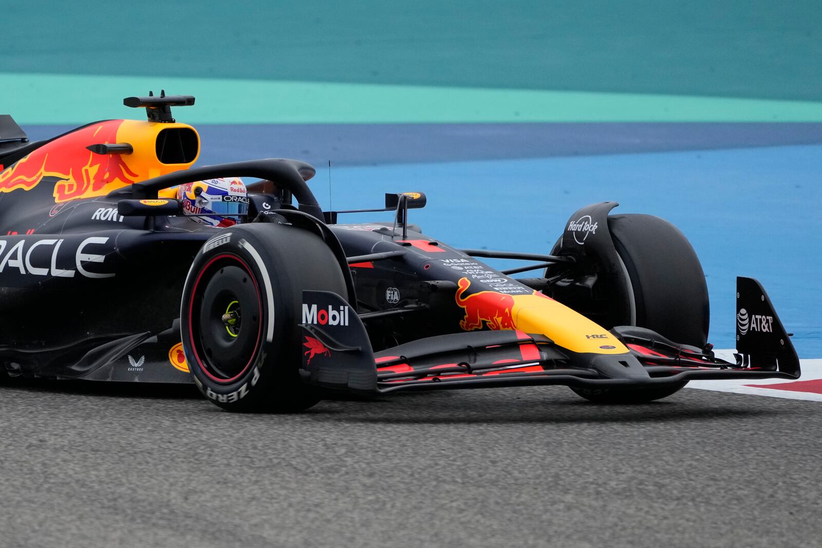 Red Bull driver Max Verstappen of the Netherlands in action during a Formula One pre-season test at the Bahrain International Circuit in Sakhir, Bahrain, Wednesday, Feb. 26, 2025. (AP Photo/Darko Bandic)