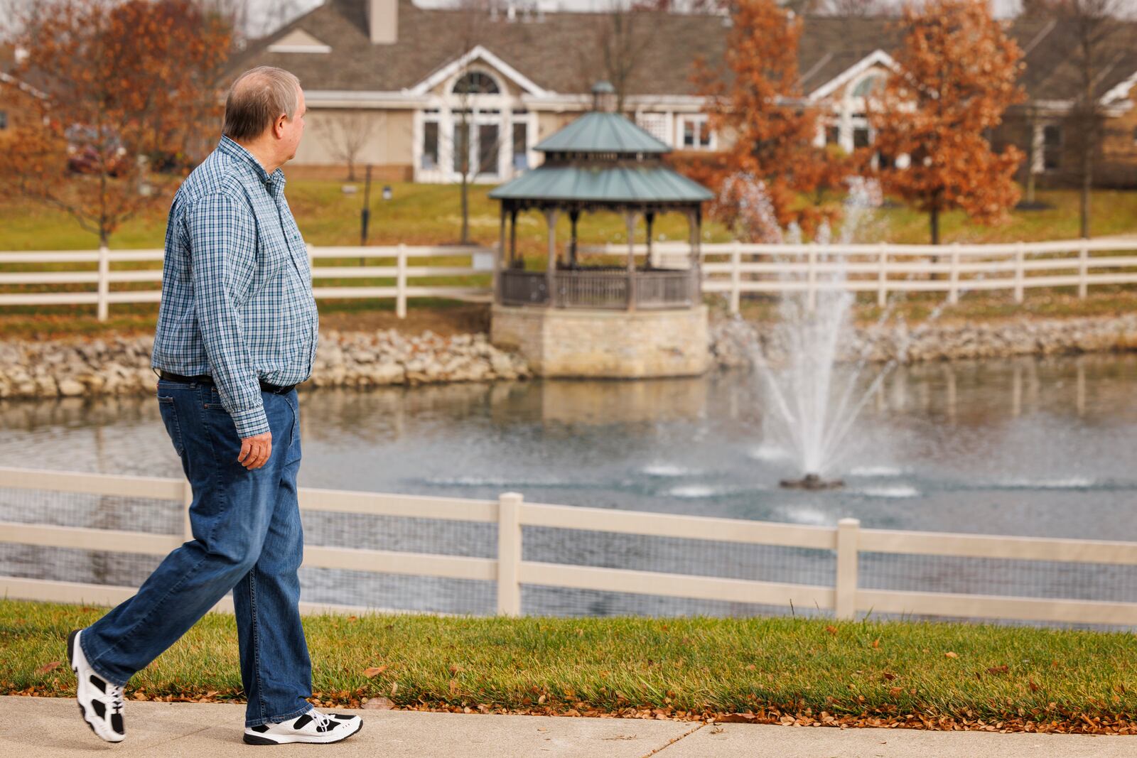 Steve Wright is a resident at Knolls of Oxford retirement and assisted living facility in Oxford.  NICK GRAHAM/STAFF