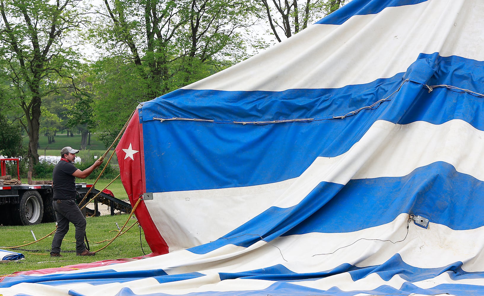 Circus Tent Raising SNS