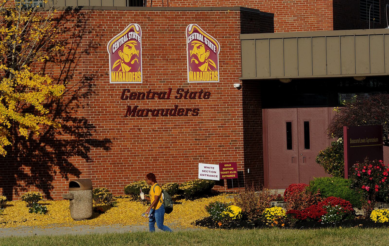 Students going to classes on the campus of Central State University Monday Nov. 4, 2022. MARSHALL GORBY\STAFF