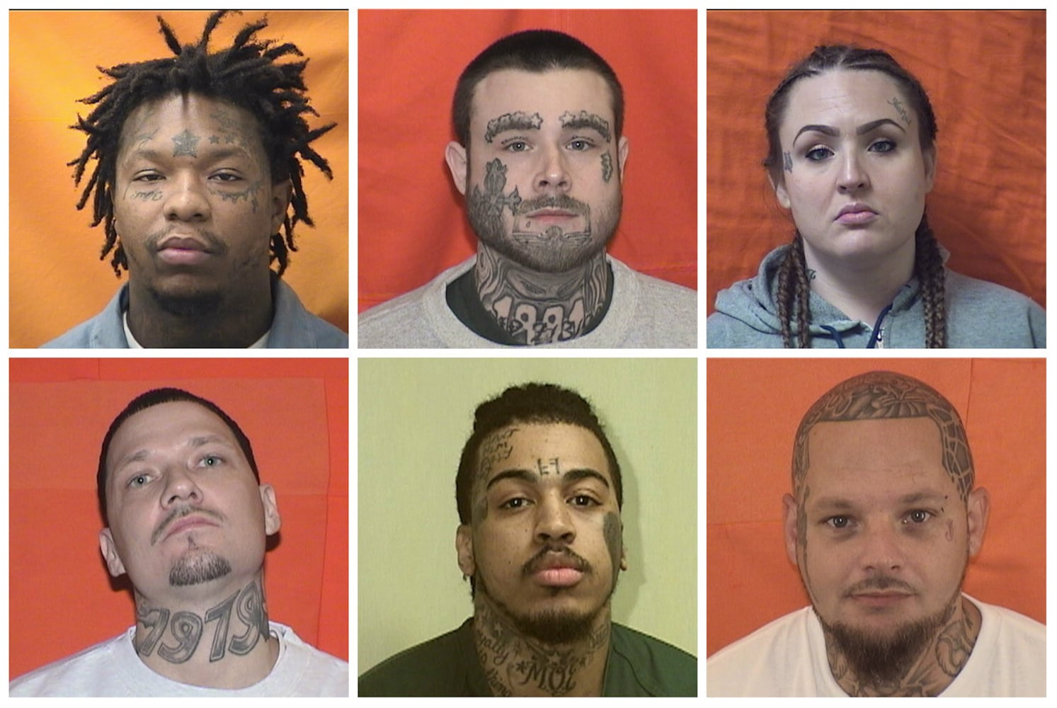 PHOTOS: Face and neck tattoos on some Ohio inmates