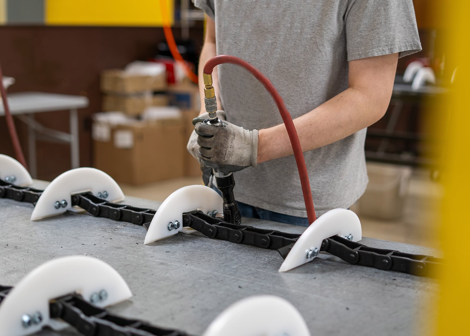 An individual at TAC working on manufacturing chains for a local partner. Contributed