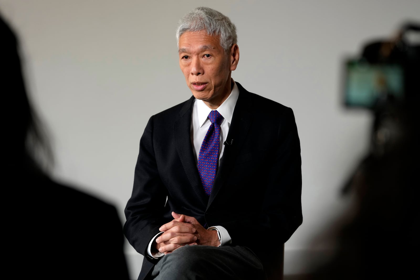 Lee Hsien Yang, who has been granted political asylum in the UK from what he called persecution in Singapore, as he is interviewed by Associated Press in London, Monday, Oct. 28, 2024. (AP Photo/Kirsty Wigglesworth)