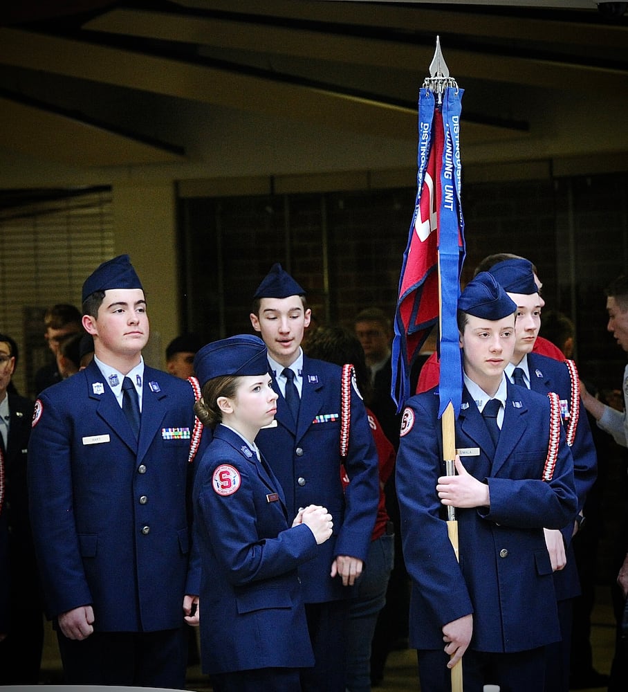 JROTC at the Tecumseh High School AFJROTC Drill Meet