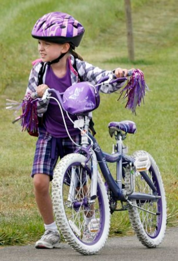 Kids learn about bike safety