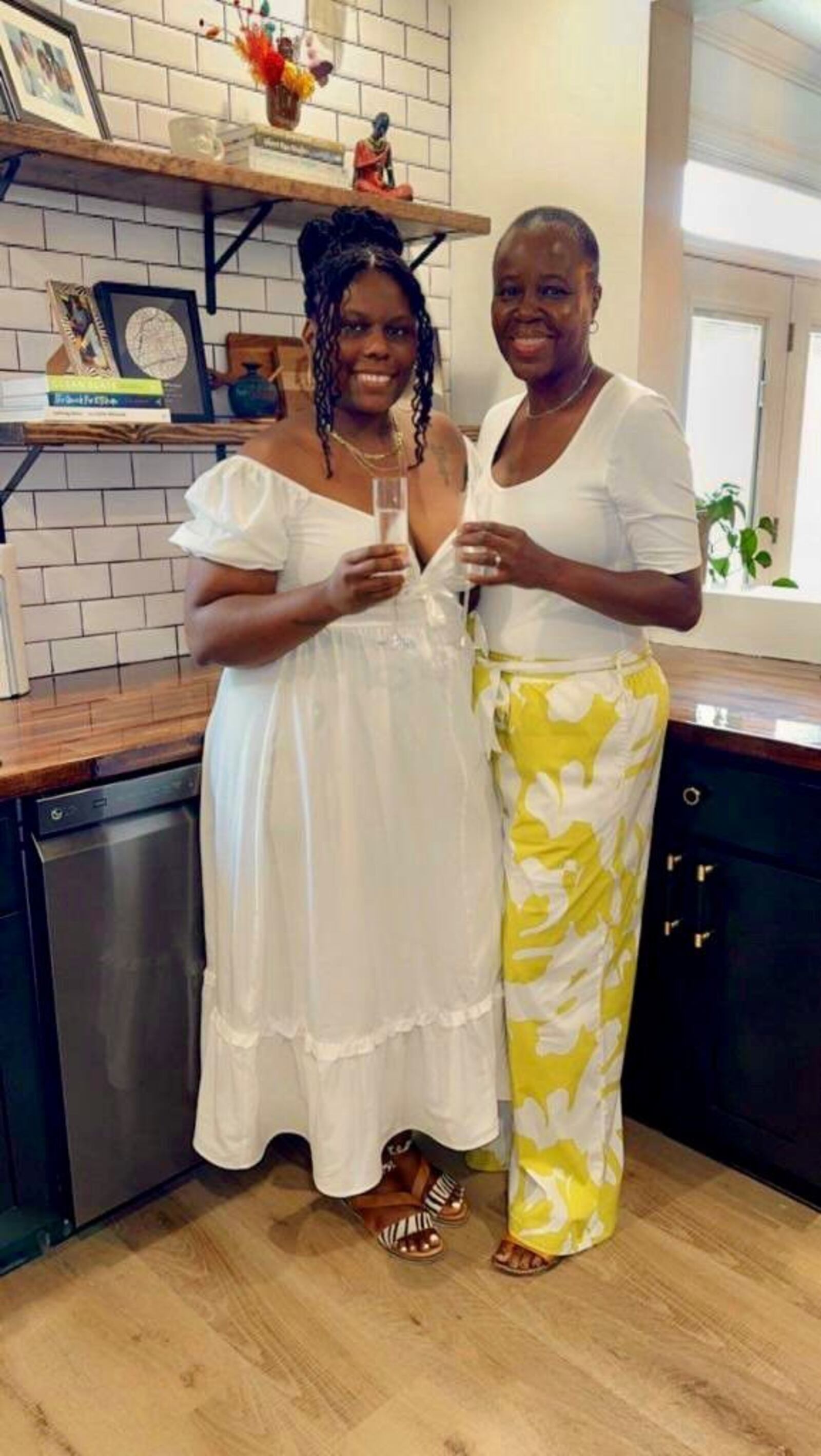 April and Shannon Alford-Barclays' kitchen recently underwent a major renovation. The women had food catered often during that time period.  Contributed