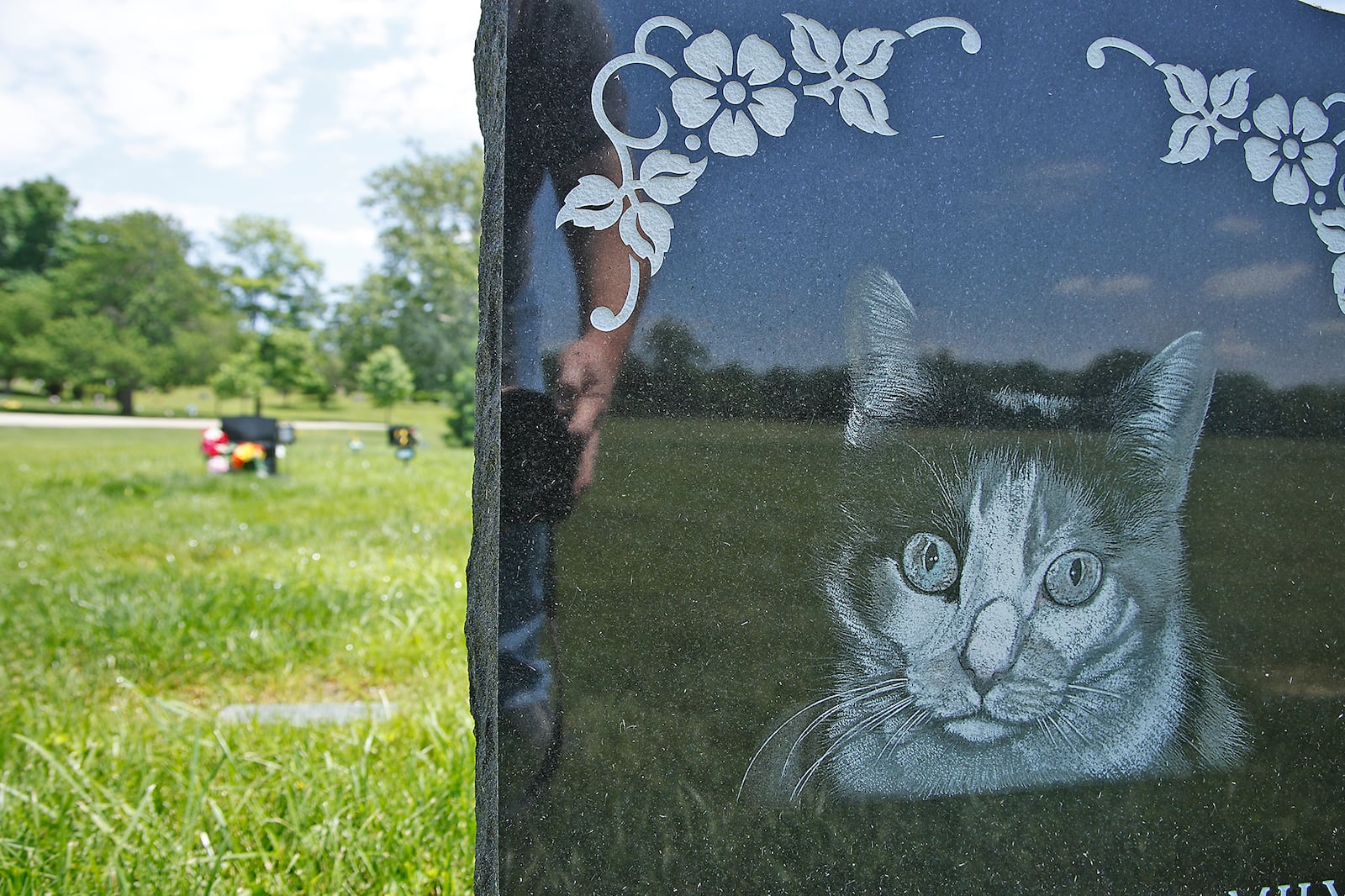 The pet burial section at Ferncliff Cemetery and Arboretum Thursday, May 23, 2024. BILL LACKEY/STAFF