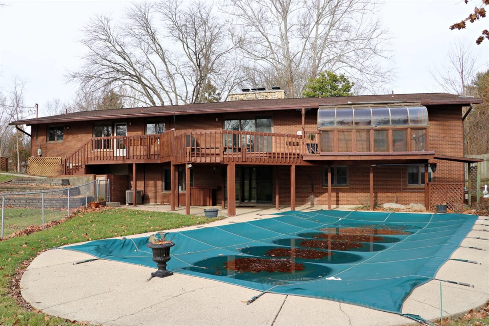 An outdoor recreation area includes an in-ground swimming pool. CONTRIBUTED BY KATHY TYLER 