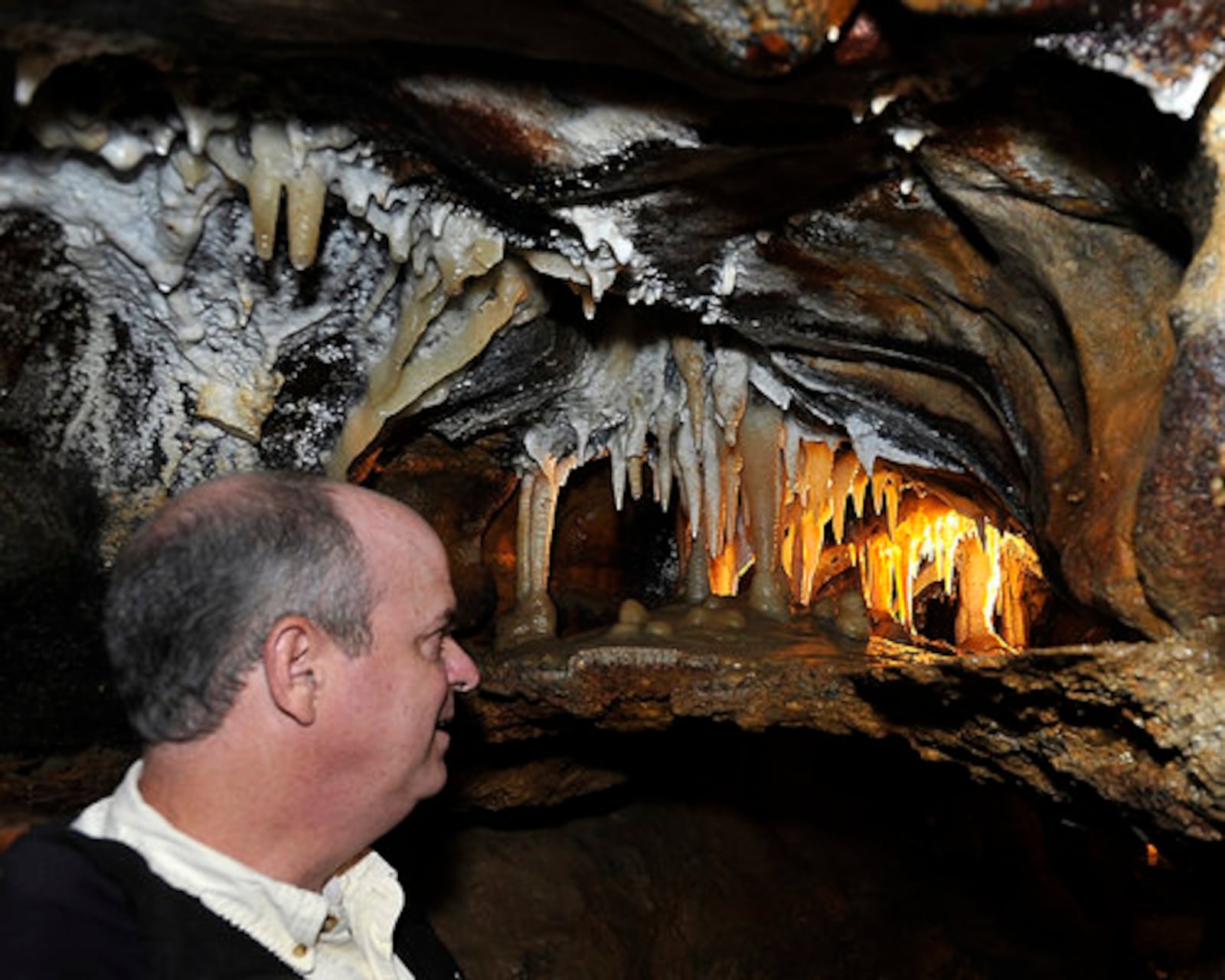 Eric Evans, owner of Ohio Caverns in Champaign County, talks about the new section of the caves that will be opening to visitors soon including a handicapped accessible area wide enough for a wheelchair to fit through.