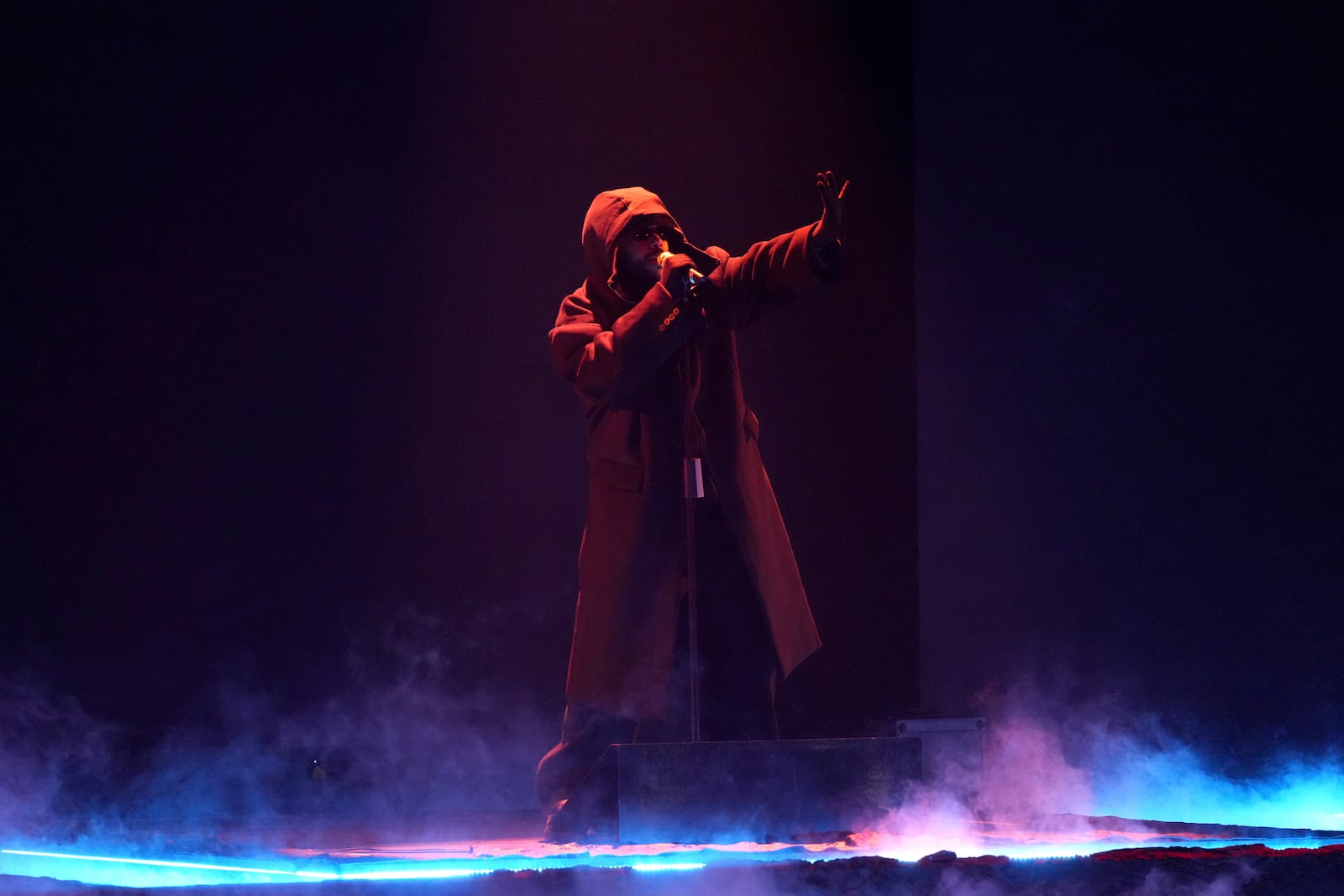 The Weeknd performs a medley during the 67th annual Grammy Awards on Sunday, Feb. 2, 2025, in Los Angeles. (AP Photo/Chris Pizzello)