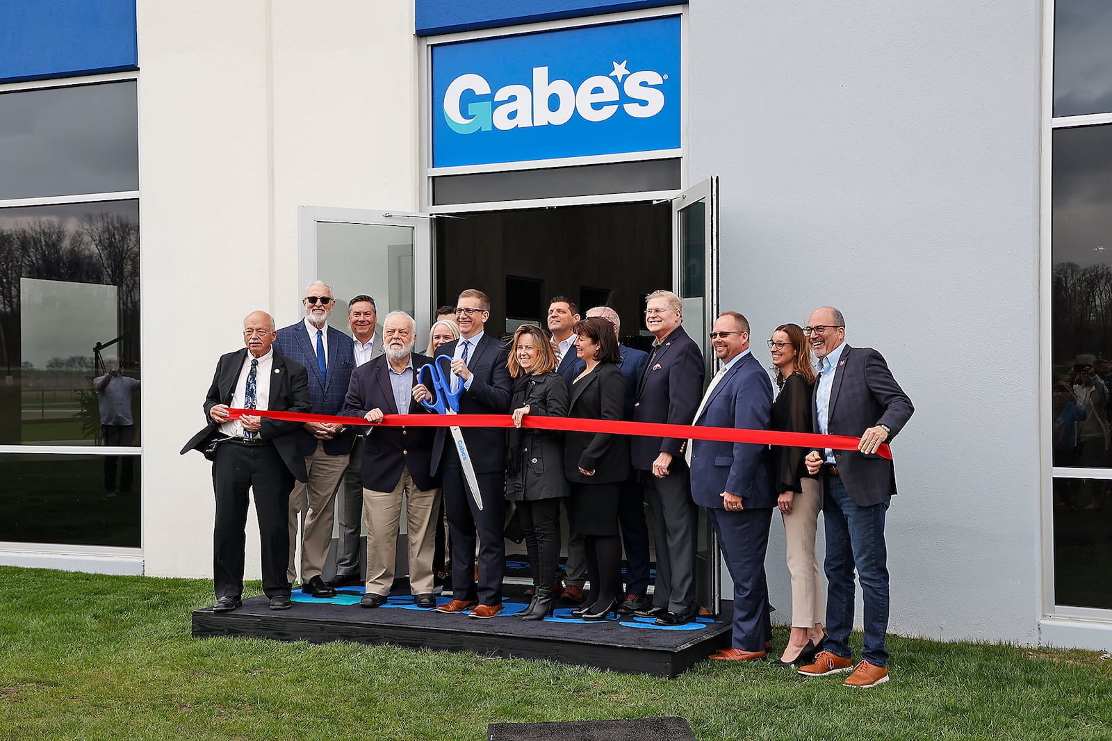 Gabe's invited the public into their new distribution center in Clark County Tuesday, April 4, 2023 for a ribbon cuttng ceremony to celebrate the opening of the over 800 thousand square foot facility. BILL LACKEY/STAFF