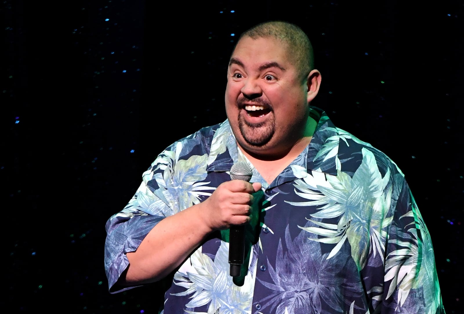 LAS VEGAS, NV - APRIL 14: Comedian/actor Gabriel Iglesias performs his stand-up comedy routine as part of the Aces of Comedy series at The Mirage Hotel & Casino on April 14, 2017 in Las Vegas, Nevada. (Photo by Ethan Miller/Getty Images)