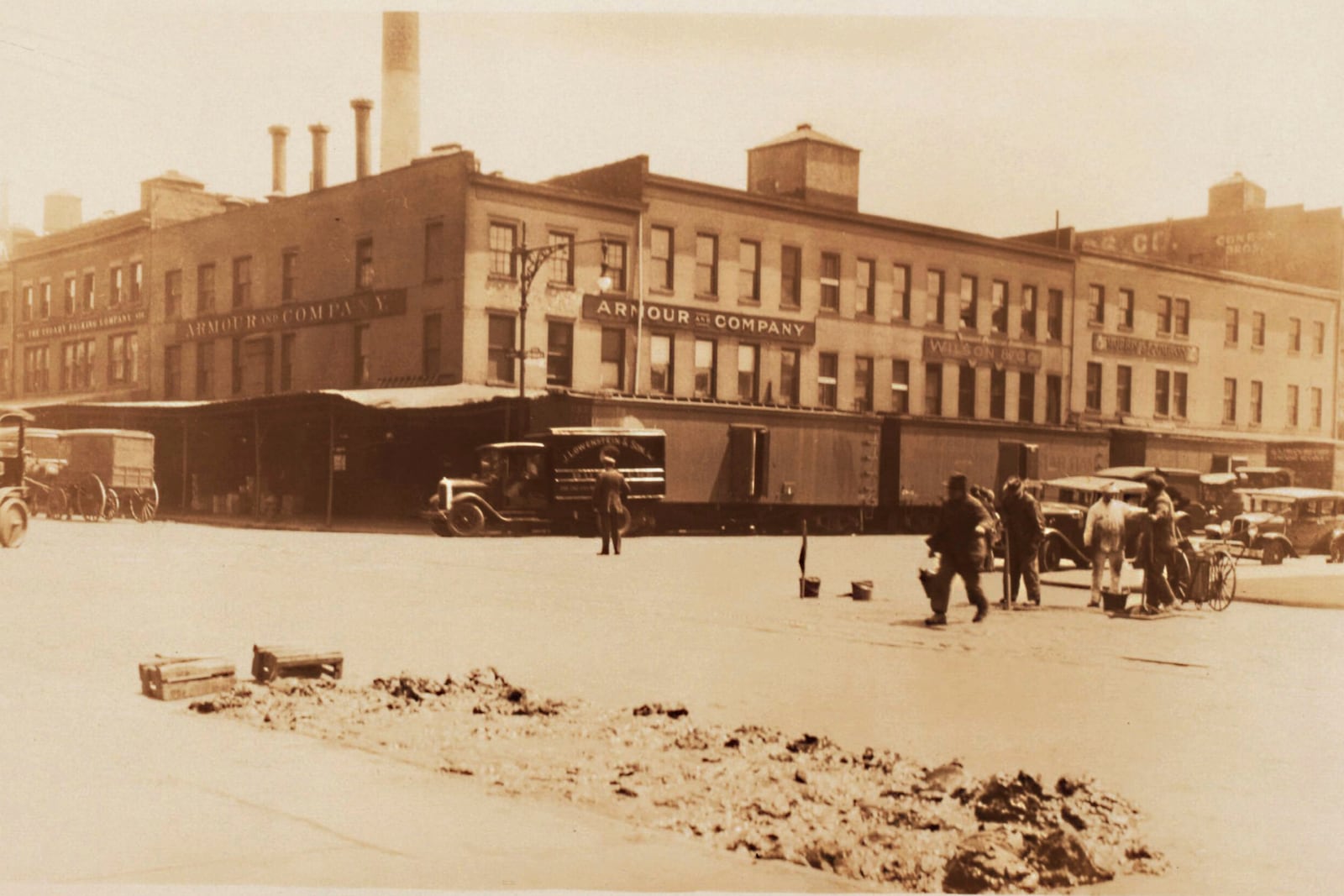 This image from the Collections of the New York Public Library shows part of New York's Meatpacking District. (Collections of the New York Public Library via AP)