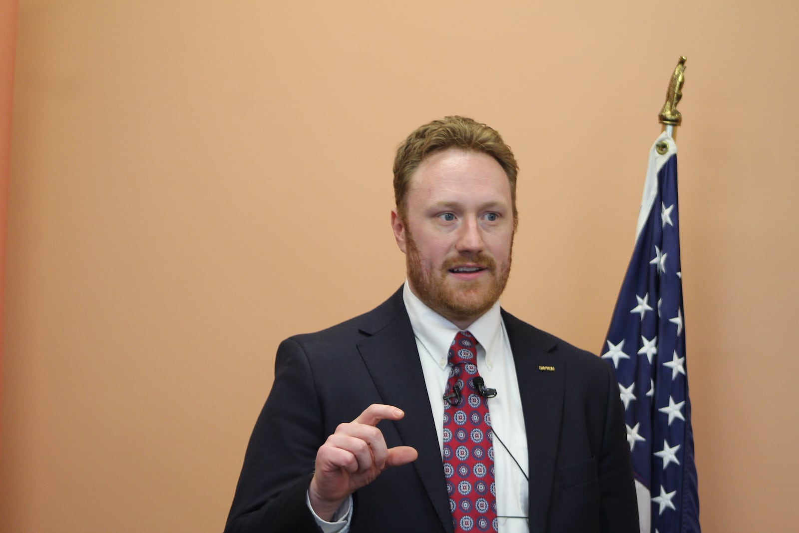 Marty Gehres, the clerk of the Dayton Municipal Court, on Tuesday, Feb. 21, 2023. CORNELIUS FROLIK / STAFF