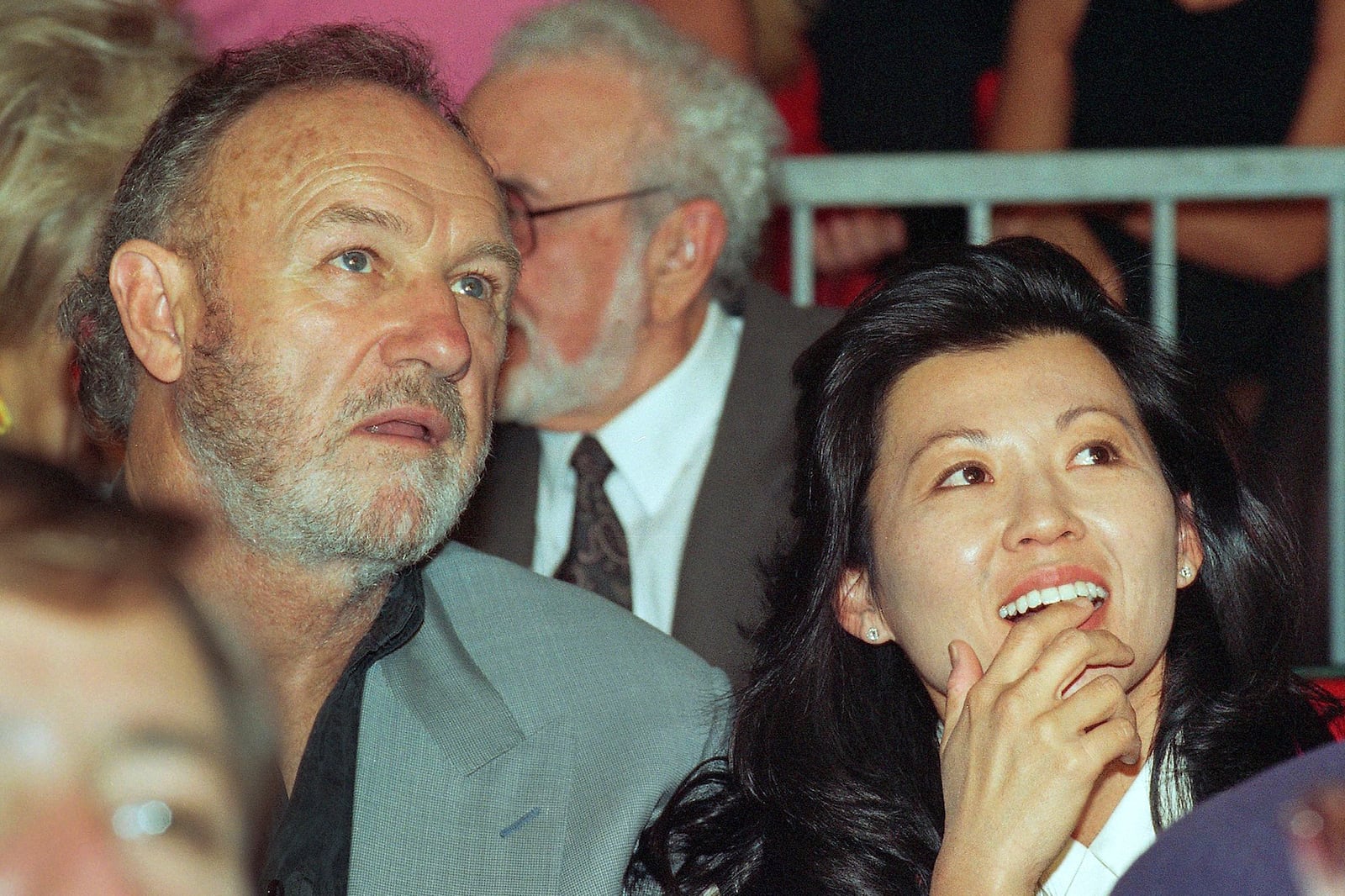 FILE - Actor Gene Hackman with wife Betsy Arakawa in June 1993. (AP Photo, File)