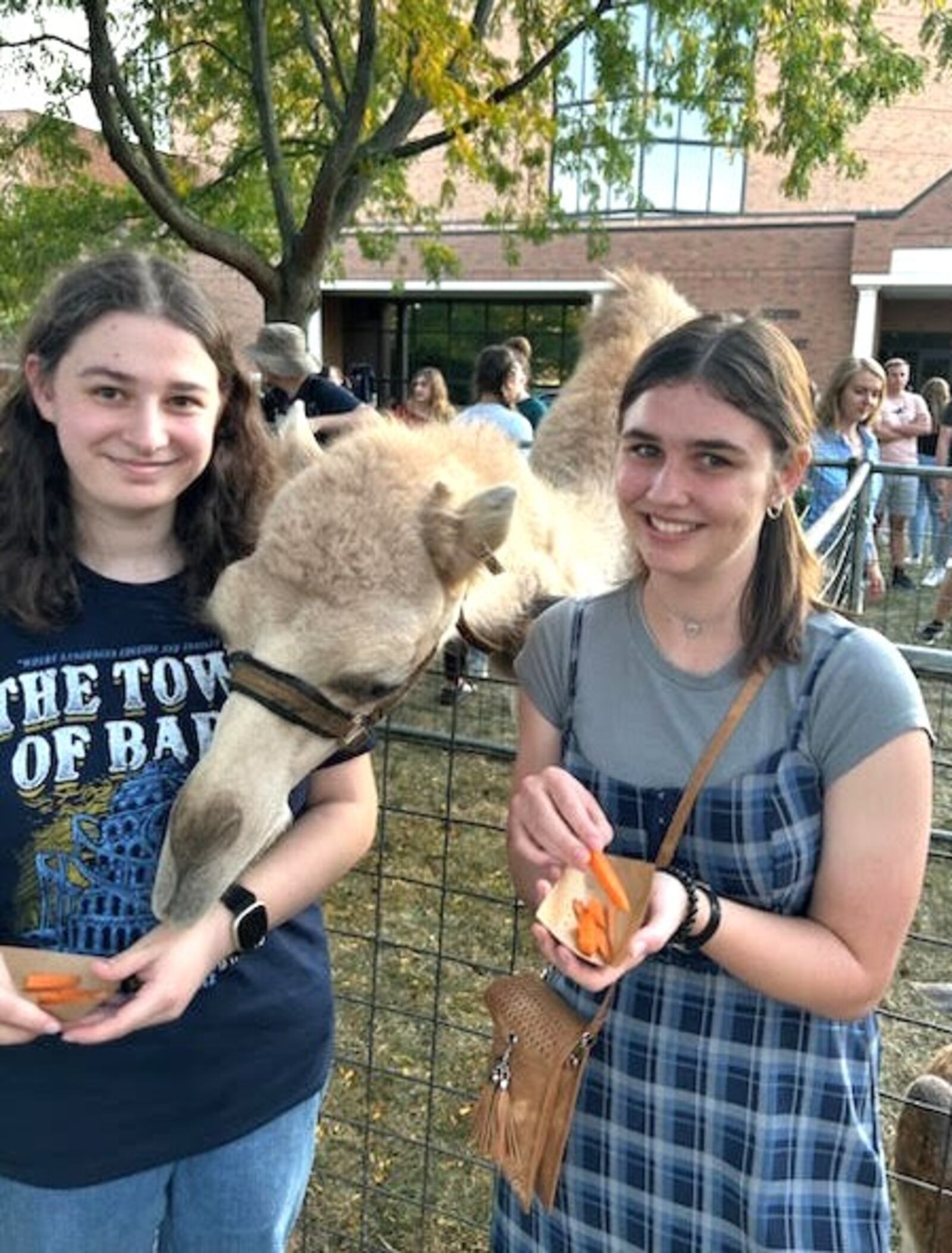 Grace Maxwell, right, with her roommate, Annika Sher, left. CONTRIBUTED