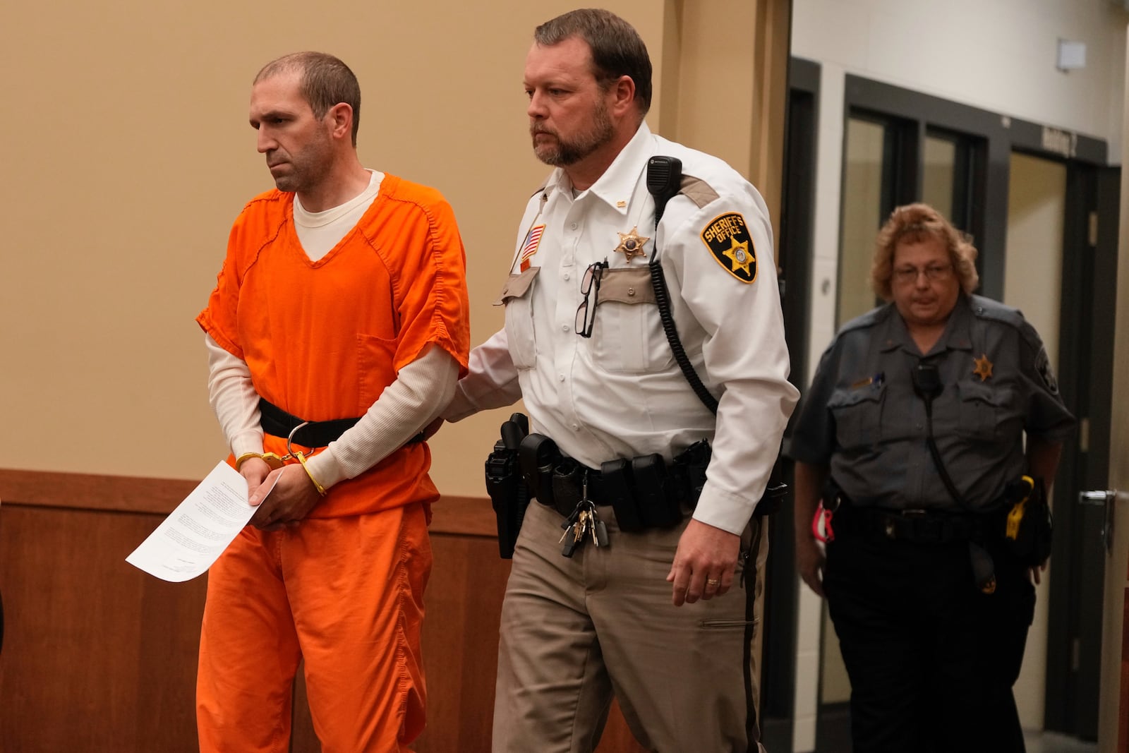 Ryan Borgwardt appears in a Green Lake County courtroom Wednesday, Dec. 11, 2024, in Green Lake. (AP Photo/Morry Gash)