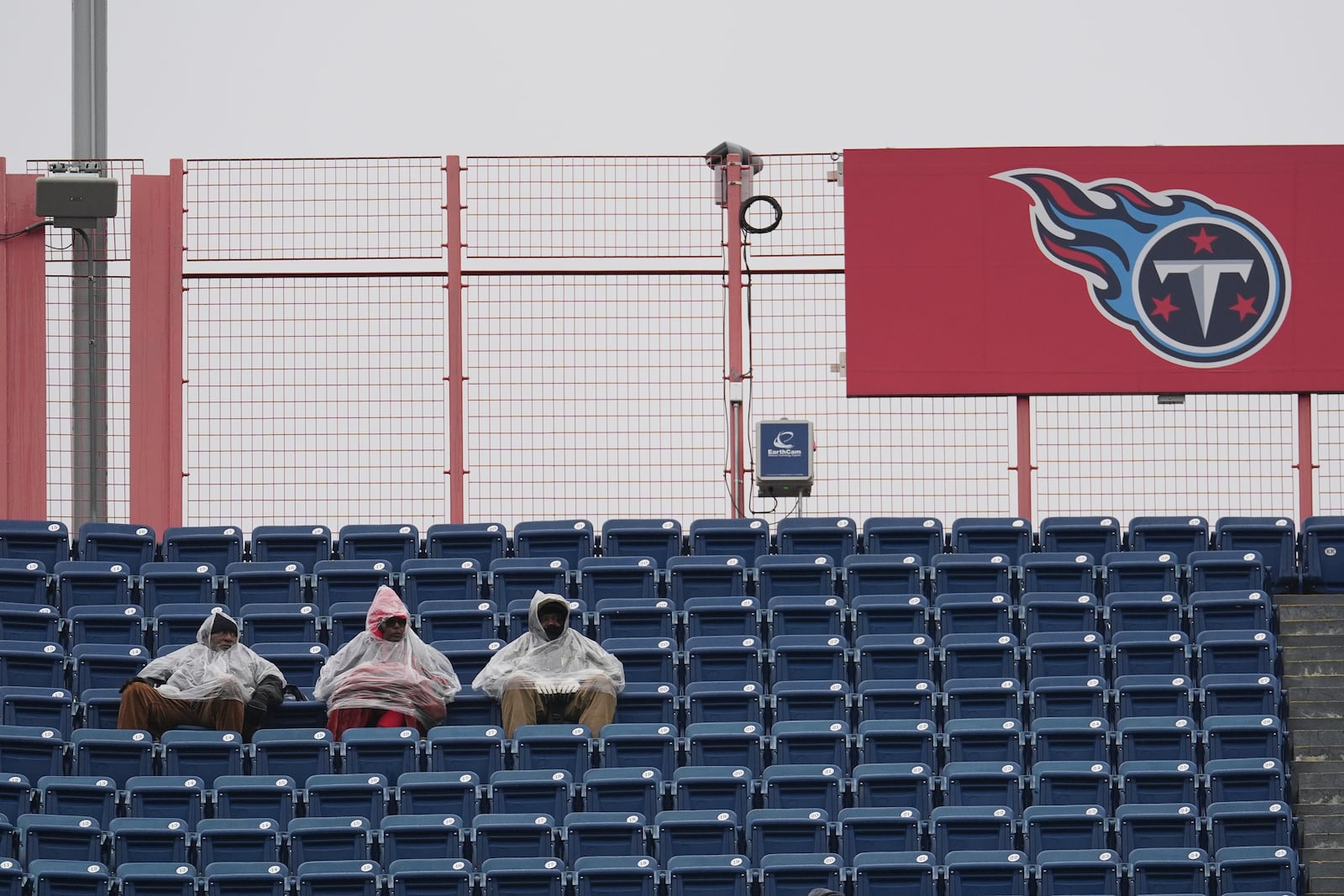 Fans watch the Houston Texans play the Tennessee Titans during the first half of an NFL football game Sunday, Jan. 5, 2025, in Nashville, Tenn. (AP Photo/George Walker IV)