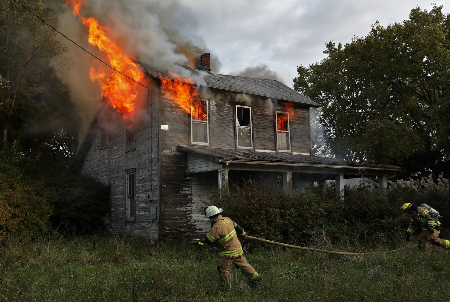 PHOTOS: Mechanicsburg Road Fire