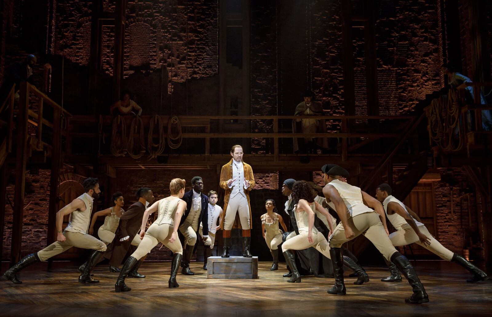 The Broadway tour of “Hamilton” performed a two-week run in Dayton at the Schuster Center during the 2021-22 season. JOAN MARCUS/CONTRIBUTED