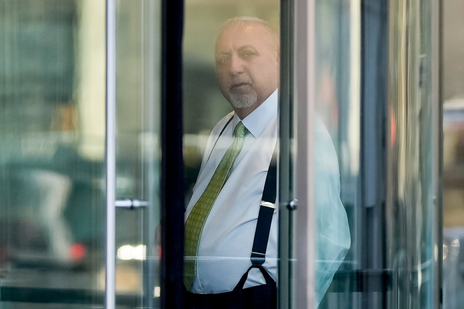 Fred Daibes, a New Jersey businessmen convicted of paying bribes to former U.S. Sen. Bob Menendez, arrives to federal court, Wednesday, Jan. 29, 2025, in New York. (AP Photo/Julia Demaree Nikhinson)