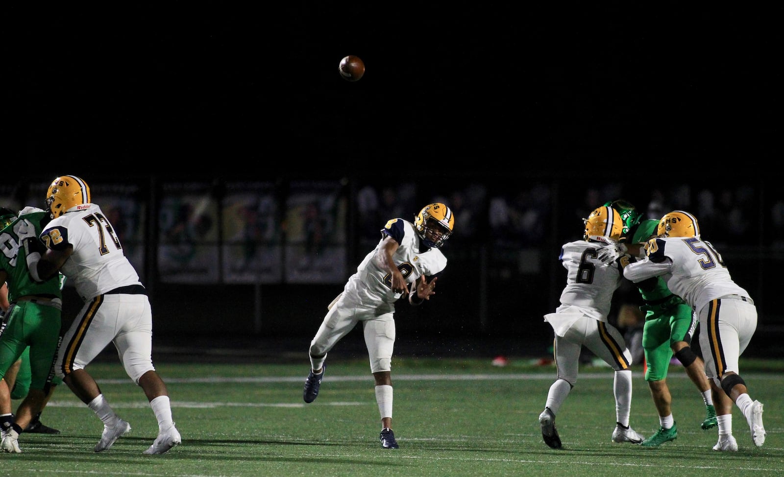 Springfield's Te'Sean Smoot throws a pass against Northmont on Friday, Sept. 18, 2020, in Clayton. David Jablonski/Staff