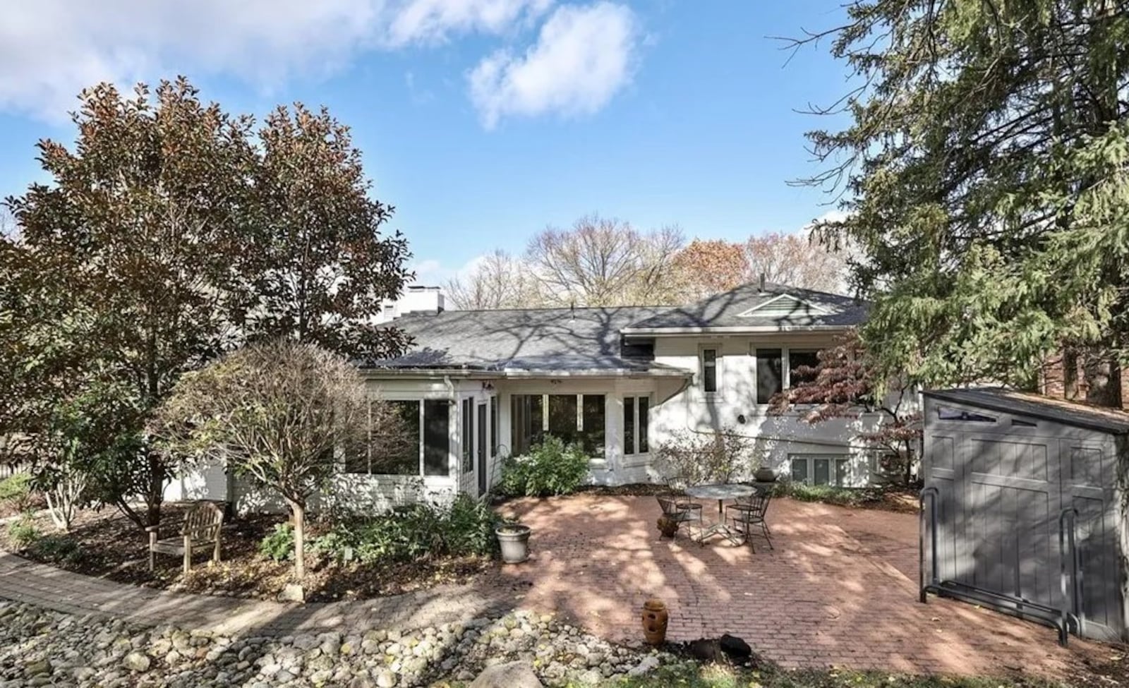 Nestled within an Oakwood tree-lined boulevard, the brick tri-level at 400 E. Schantz Drive has 2,782 square feet of living space. It is listed for $540,000 by Sibcy Cline Realtors. CONTRIBUTED