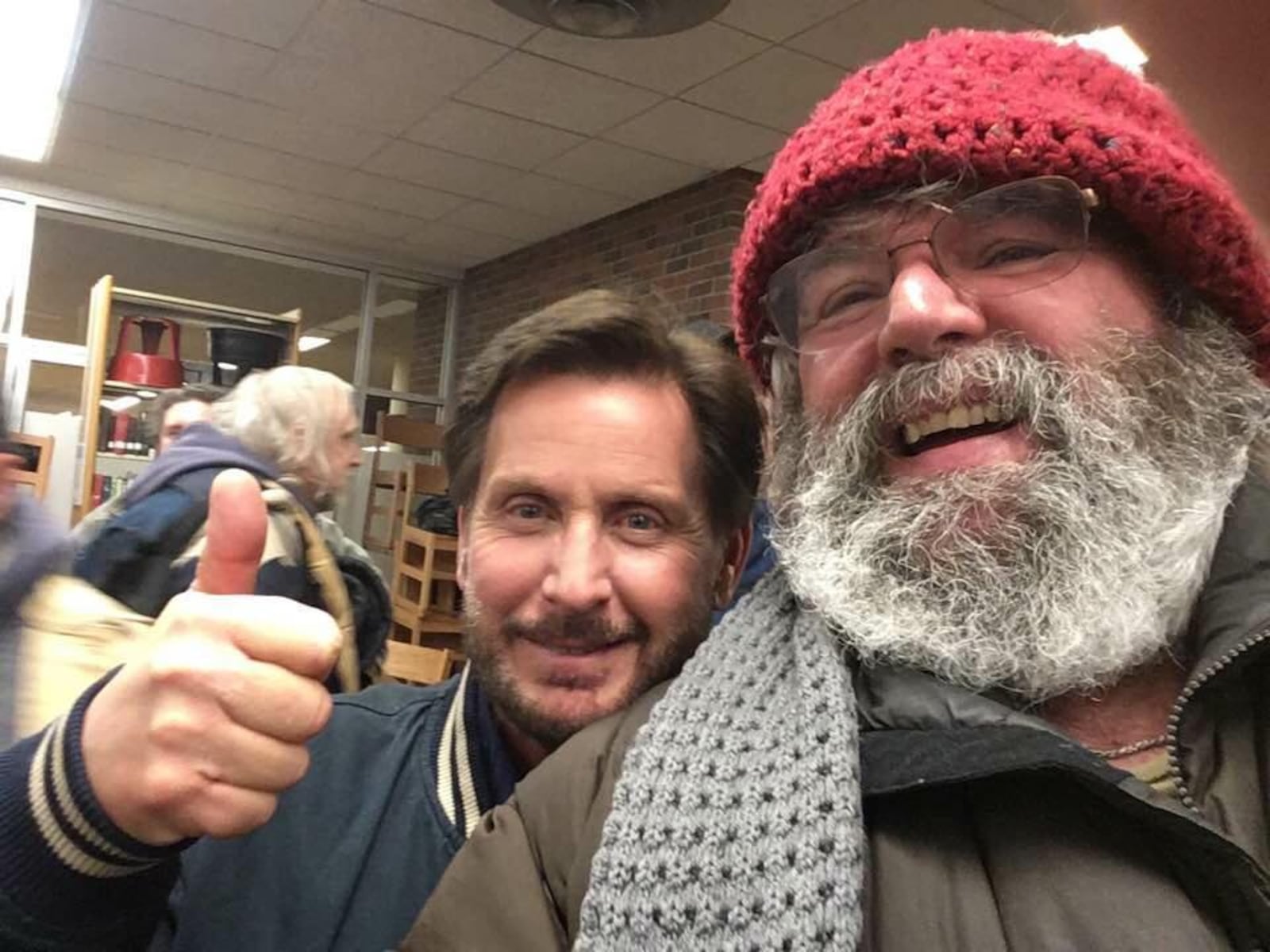 Fairborn area resident "Hickory " William Taylor was an extra in the Emilio Estevez  film "The Public" filmed and set in Cincinnati.