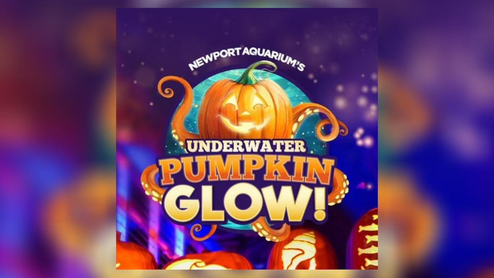 The Underwater Pumpkin GLOW experience at Newport Aquarium in Kentucky will bring visitors face to face with several animals reimagined as giant glowing sculptures made from pumpkins. CONTRIBUTED