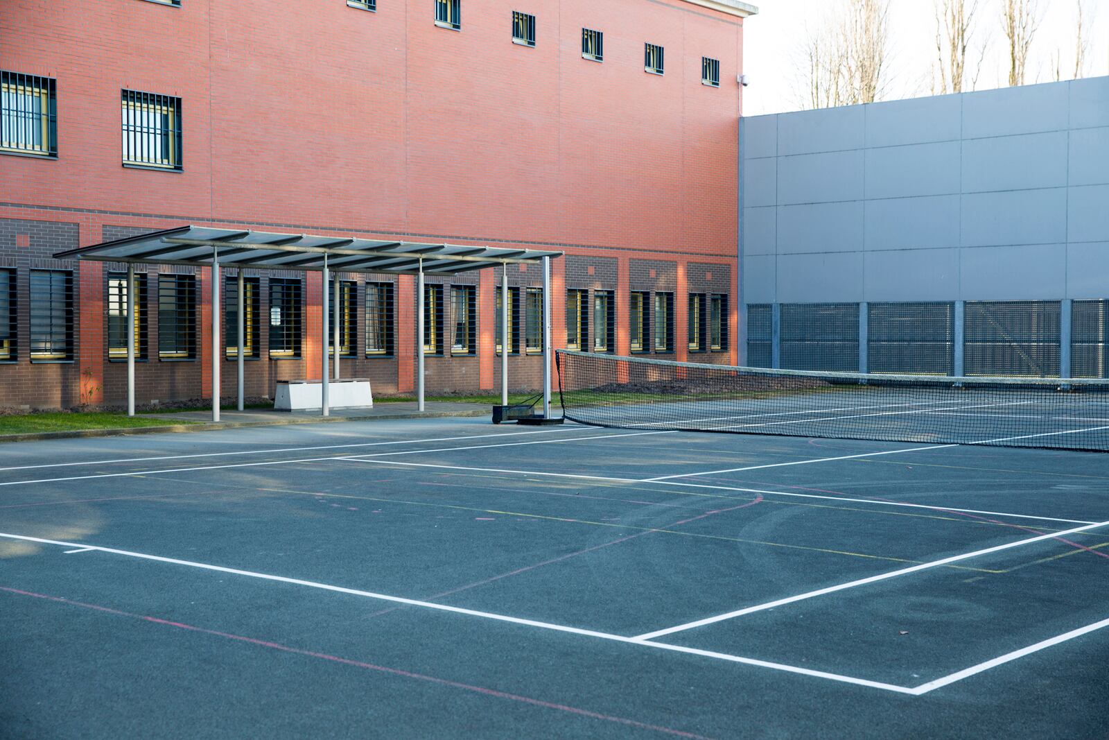 This 2017 photo provided by the International Criminal Court in The Hague, Netherlands, on Wednesday, March 12, 2025, shows an interior courtyard of the ICC Detention Center located within a Dutch prison complex in Scheveningen, Netherlands. (ICC-CPI via AP)