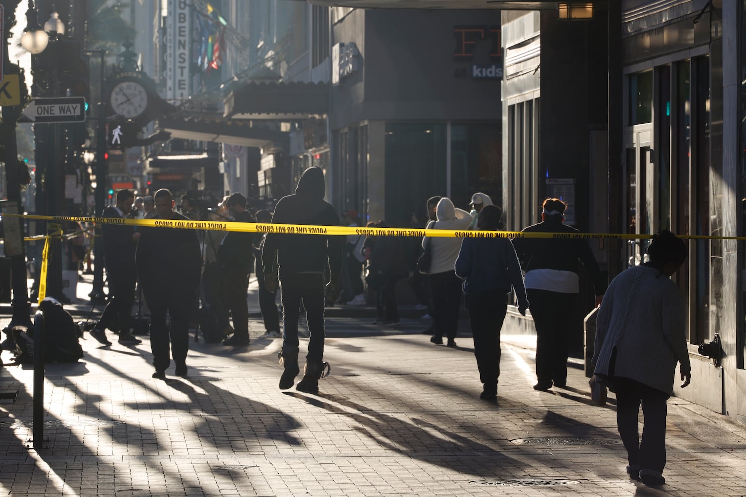 Emergency personnel at the scene, hours after a man drove a pickup truck into people in the French Quarter of New Orleans, on Wednesday, Jan. 1, 2025. (Edmund D. Fountain/The New York Times)