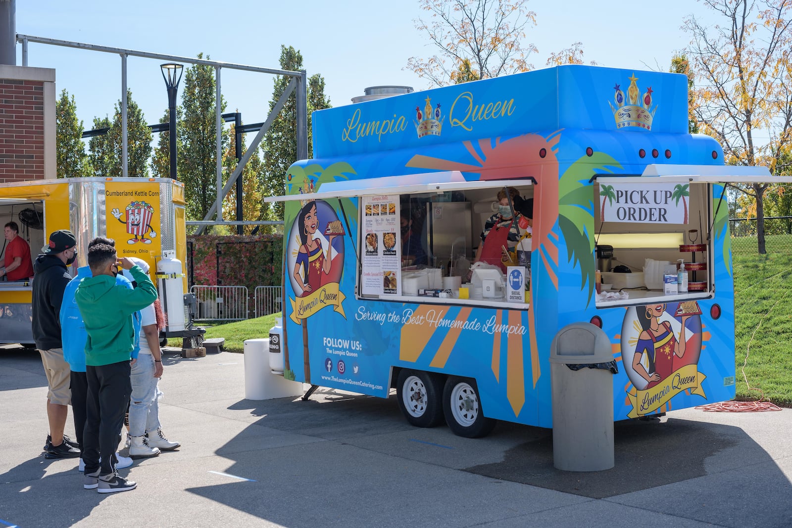 Damon and Catherine Roberts started The Lumpia Queen as a catering business in 2019 and bought a food trailer in 2020. TOM GILLIAM / CONTRIBUTING PHOTOGRAPHER