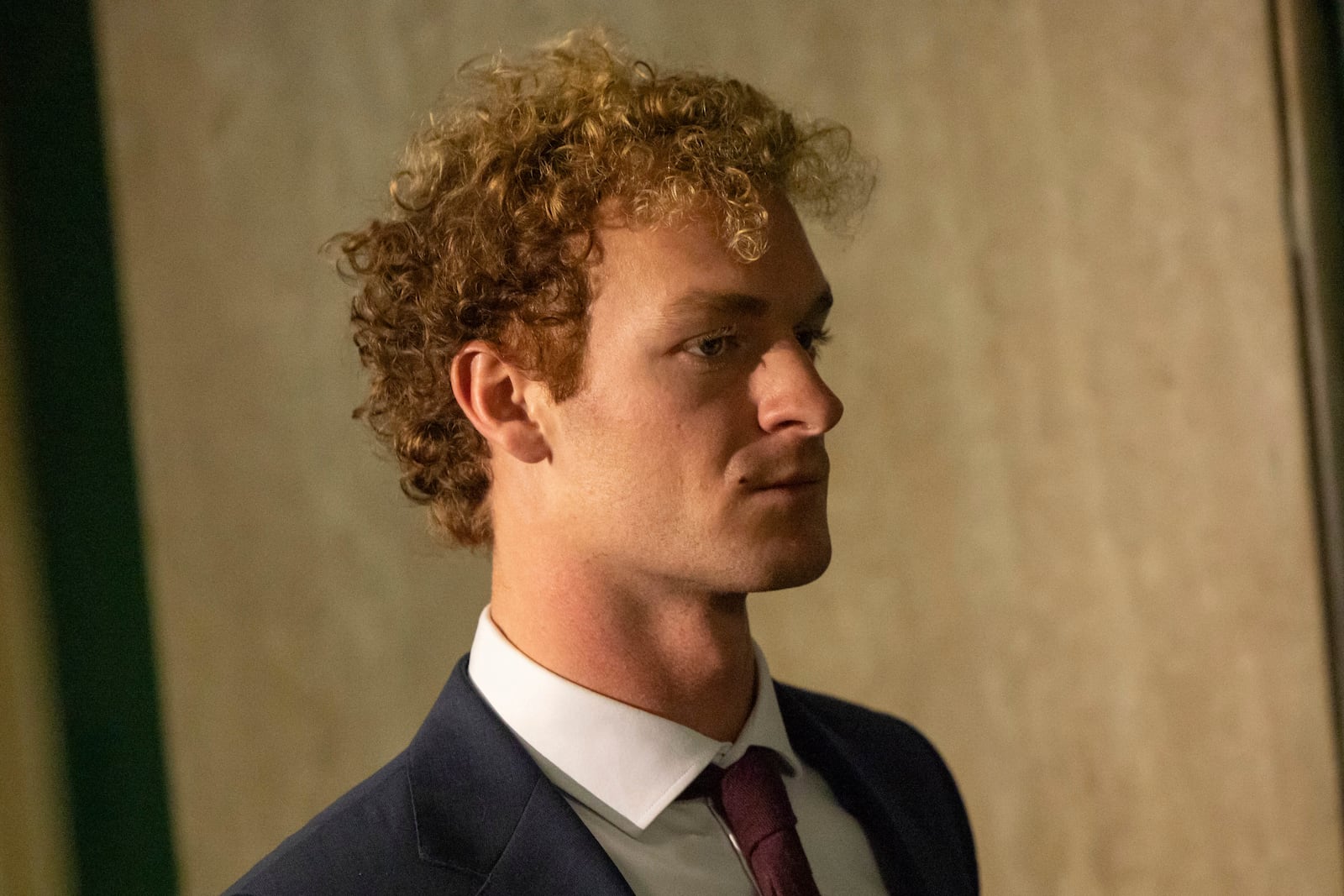 Daniel Penny leaves courtroom for a lunch break in New York, Tuesday, Dec. 3, 2024. (AP Photo/Yuki Iwamura)