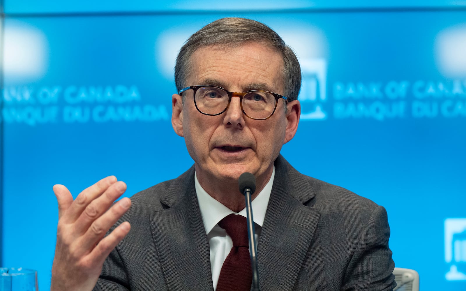 Bank of Canada Governor Tiff Macklem responds to a question during a news conference, Wednesday, Dec. 11, 2024 in Ottawa, Ontario. (Adrian Wyld/The Canadian Press via AP)