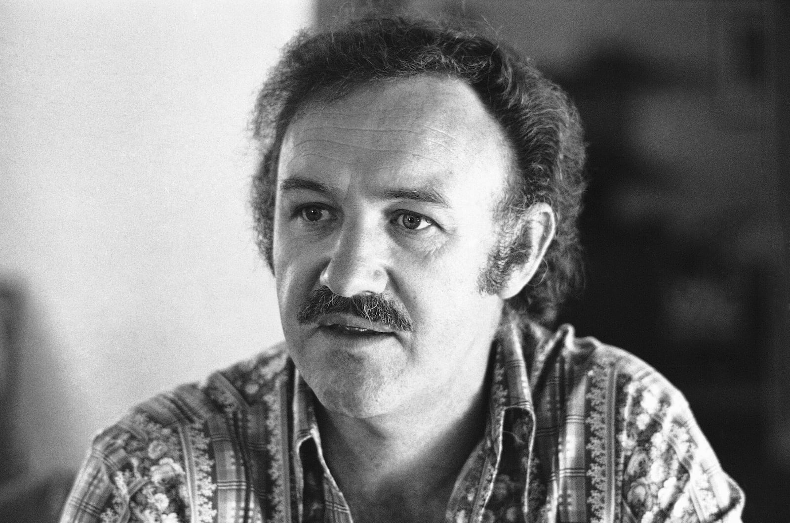 FILE - Actor Gene Hackman discusses the effect of an Academy Award nomination on his career, March 24, 1972. (AP Photo/George Brich, File)