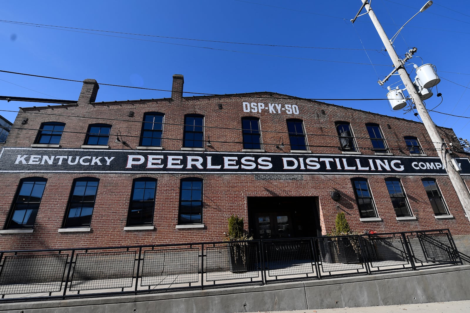 The Kentucky Peerless Distilling Company, a small craft distillery operating in Louisville, Ky., Monday, Feb. 3, 2025. (AP Photo/Timothy D. Easley)