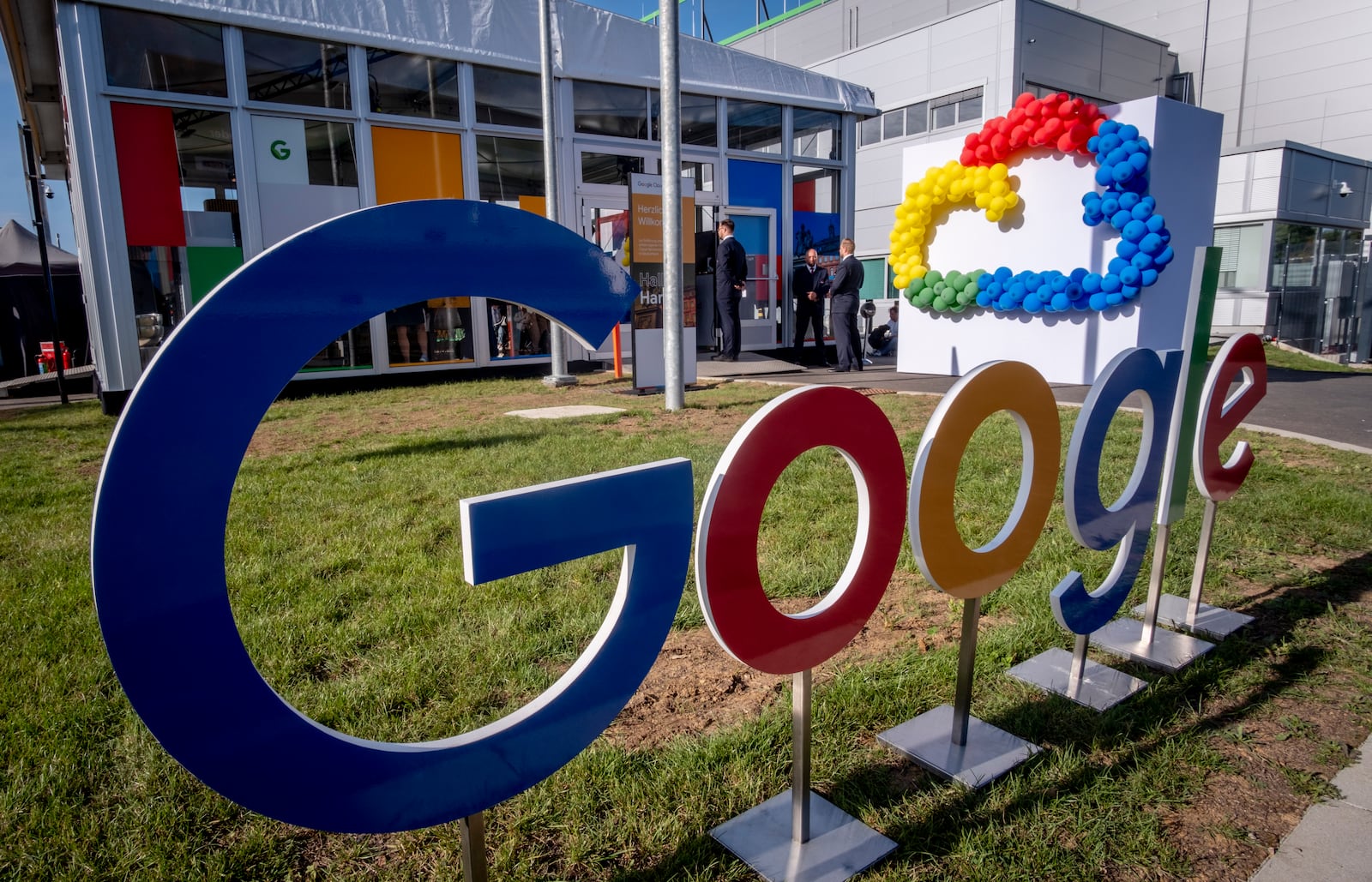 FILE - Google's first datacenter in Germany is pictured during its inauguration in Hanau near Frankfurt, Germany, Oct. 6, 2023. (AP Photo/Michael Probst, File)