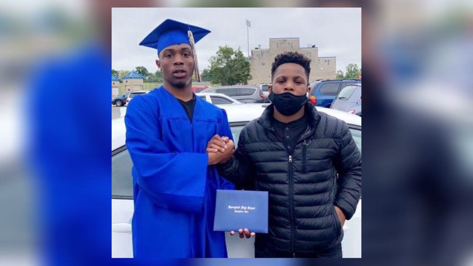 Kendel Dolby, Springfield High School 2021 graduate, and brother Kyron Dolby. CONTRIBUTED