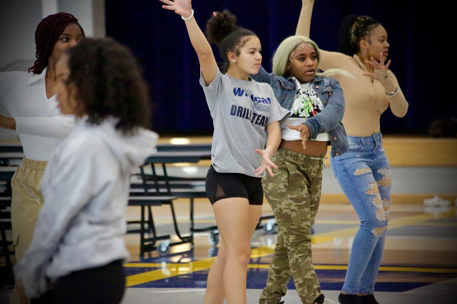 Springfield High School’s dance team practices for Dance Stomp Shake, a competition that will be hosted by Wittenberg University professor Julius Bailey on Feb. 27. It will feature 13 dance teams from seven different cities and three states. Contributed