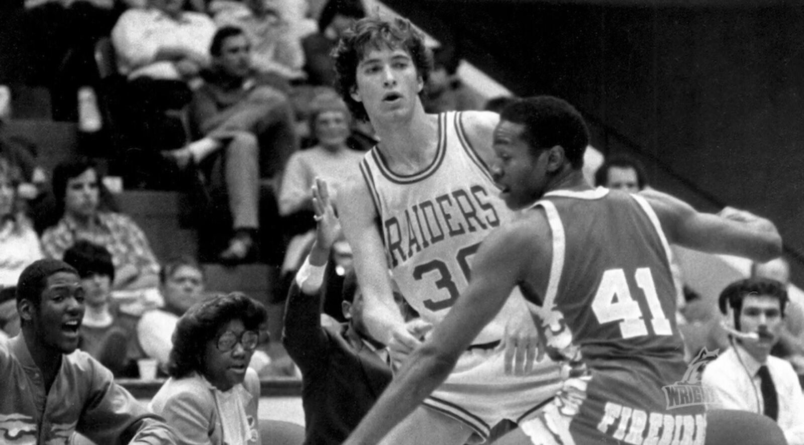 Mike Grote was the starting point guard on Wright State’s NCAA Division II national championship team in 1983 and was the MVP of the national title game. During the season, he made the most famous shot in WSU basketball history. Simply remembered as “The Shot,” it changed the trajectory of the Raiders’ season and they didn’t lose another Division II game the rest of the year. (They won 17 in a row and only lost to Division I Louisville at Freedom Hall and that Cardinals team went to the Final Four.) Grote is in the WSU Hall of Fame. CONTRIBUTED